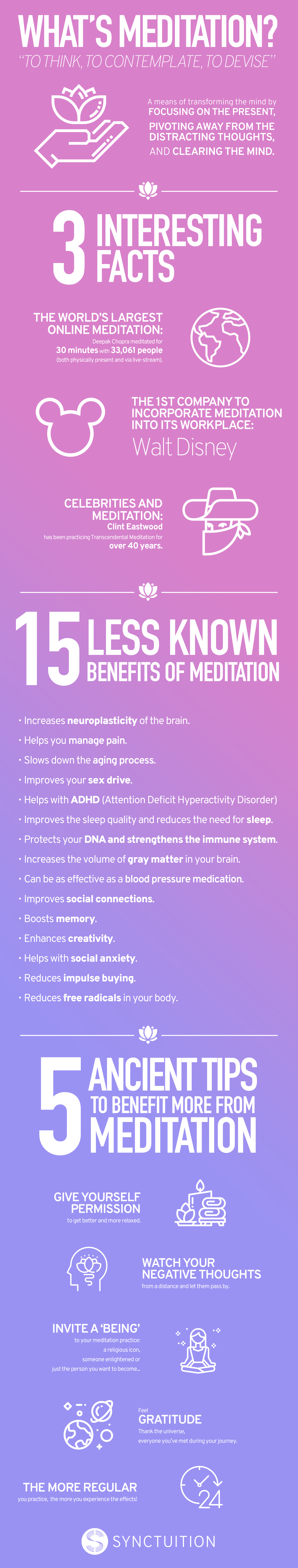 the incredible benefits of meditation