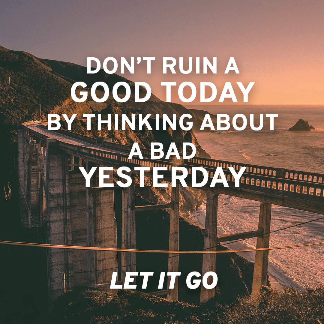 inspirational quote, let it go